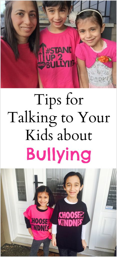 Tips on talking to kids about bullying