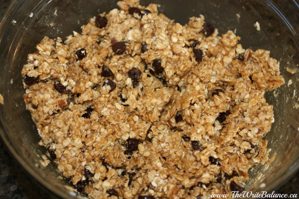 combined granola ball ingredients