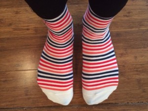 striped socks