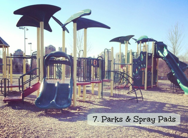 parks spray pads