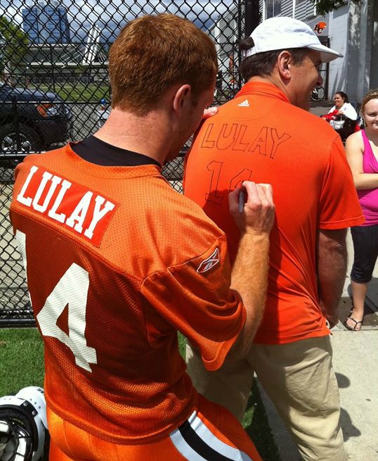 Travis Lulay with fans