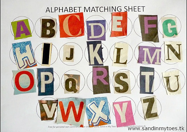 alphabet matching game