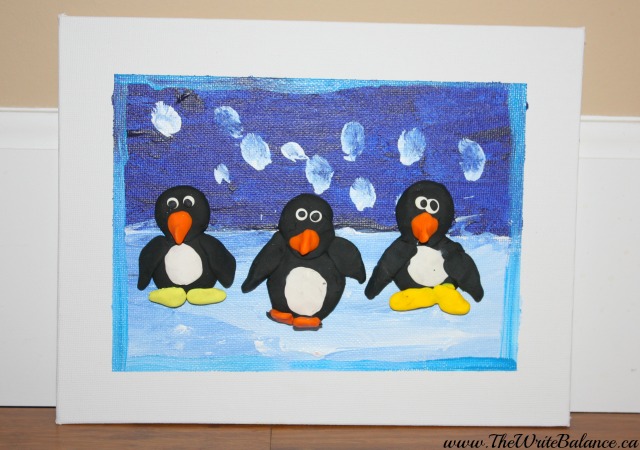 4cats finished penguin art