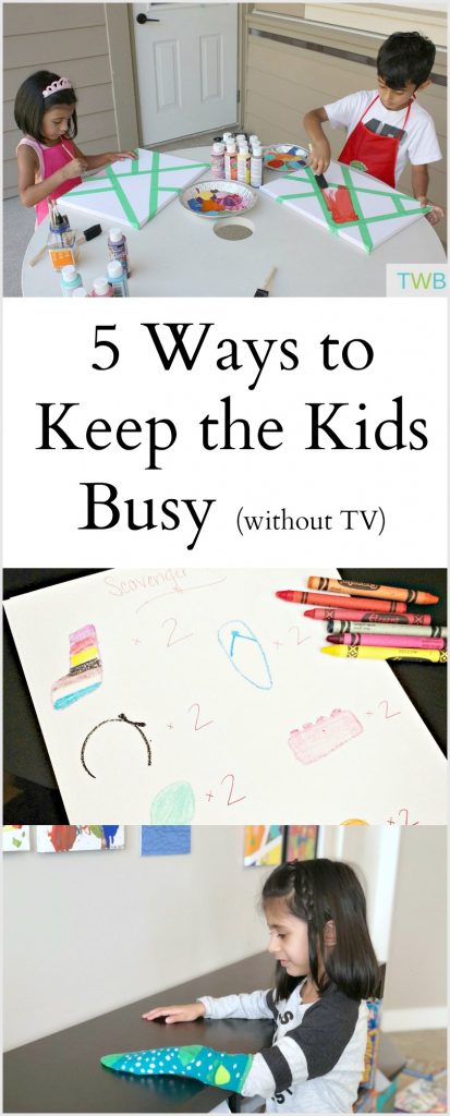 5 Ways to Keep the Kids Busy, without TV