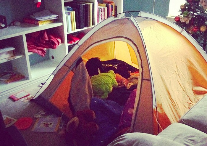 Staycation Ideas - Indoor Camping