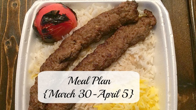 meal plan march 3015
