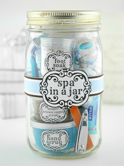 5 Homemade Mother's Day Gift Ideas - spa in a jar