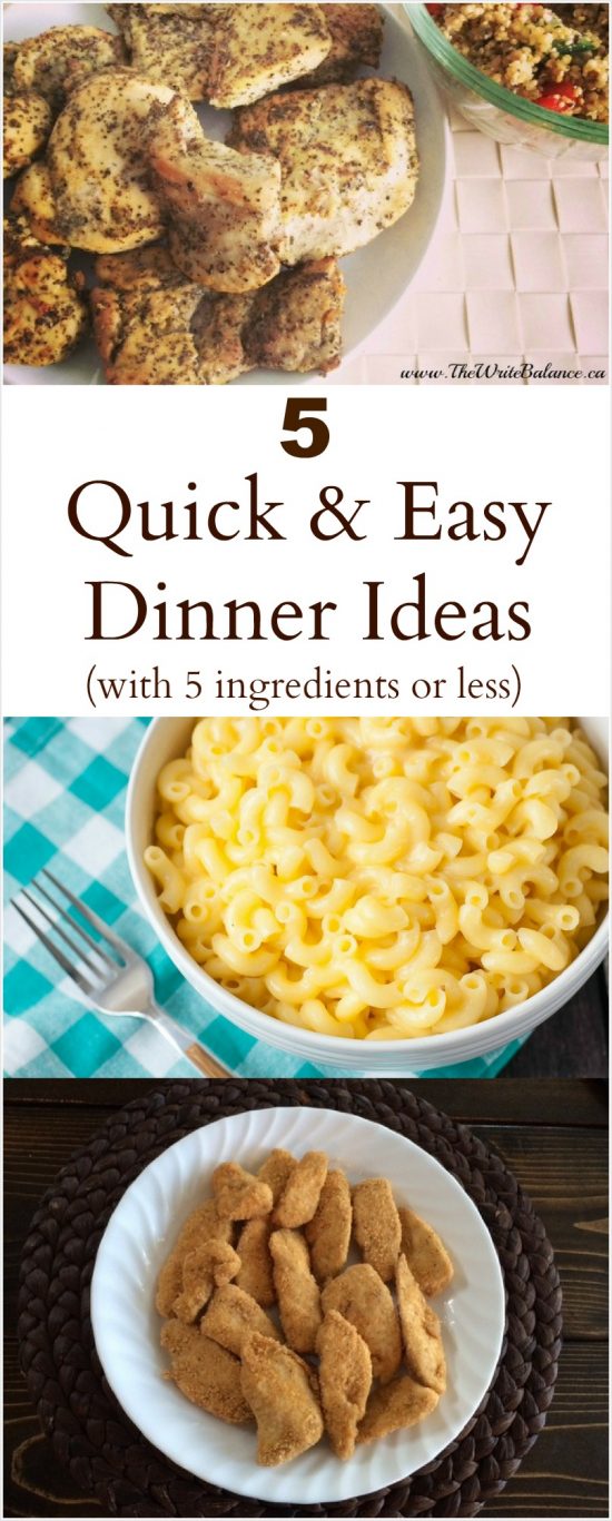 5 Quick and Easy Meals | 5 Ingredient Dinners - Workout with Salma