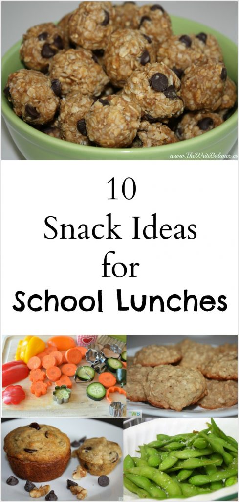10 Snack Ideas for School Lunches
