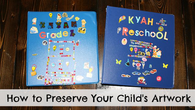 How to save and store your children's artwork