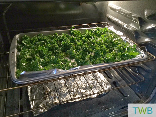Kale Chips in the oven