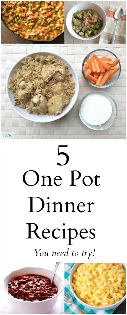 5 One Pot Dinners to Try