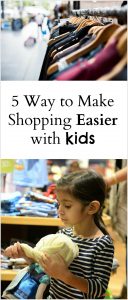 5 Tips to make shopping with Kids Easier