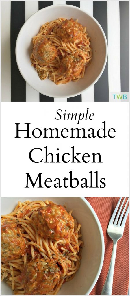Homemade chicken meatballs