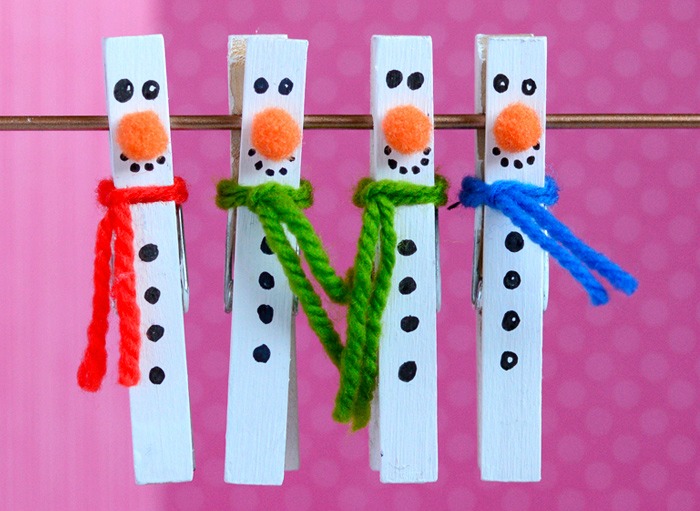 clothespin-snowman-craft