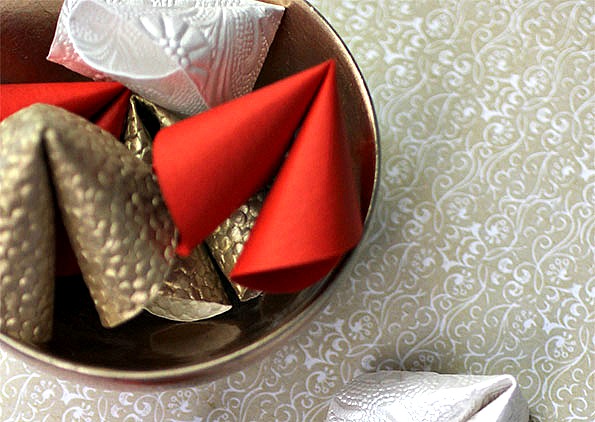 Chinese New Year Crafts - Paper Fortune Cookies