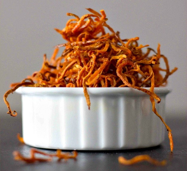 Baked shoestring fries