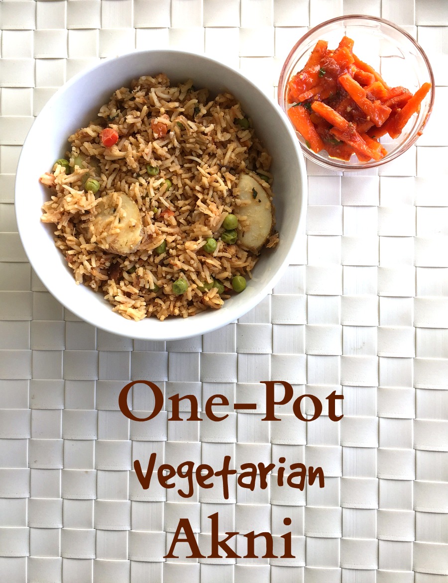 One-Pot Vegetarian Akni