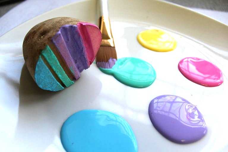 Easter Potato stamps