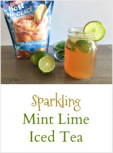 Sparkling Mint Lime Iced Tea